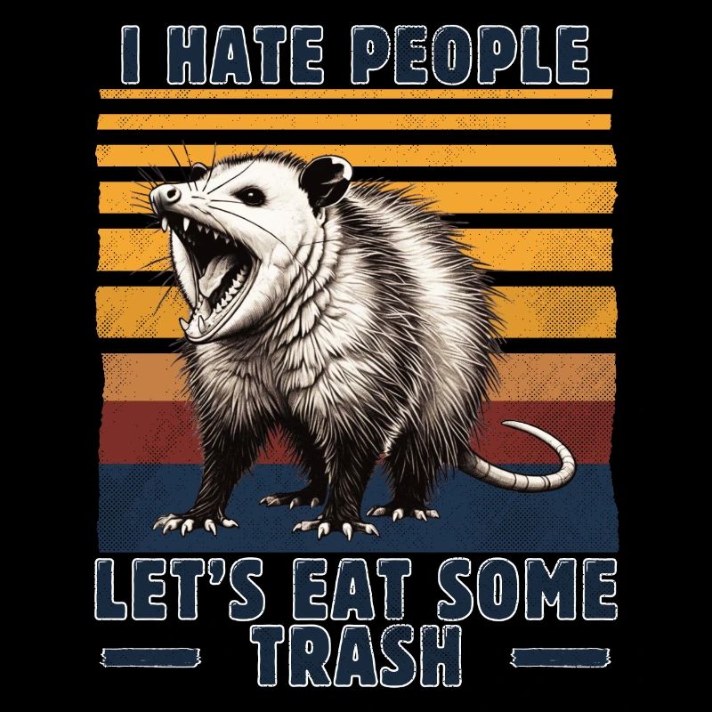 I hate people - Opossum