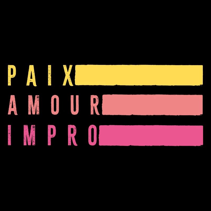 paix amour impro, cadeau fun théâtre improvisation