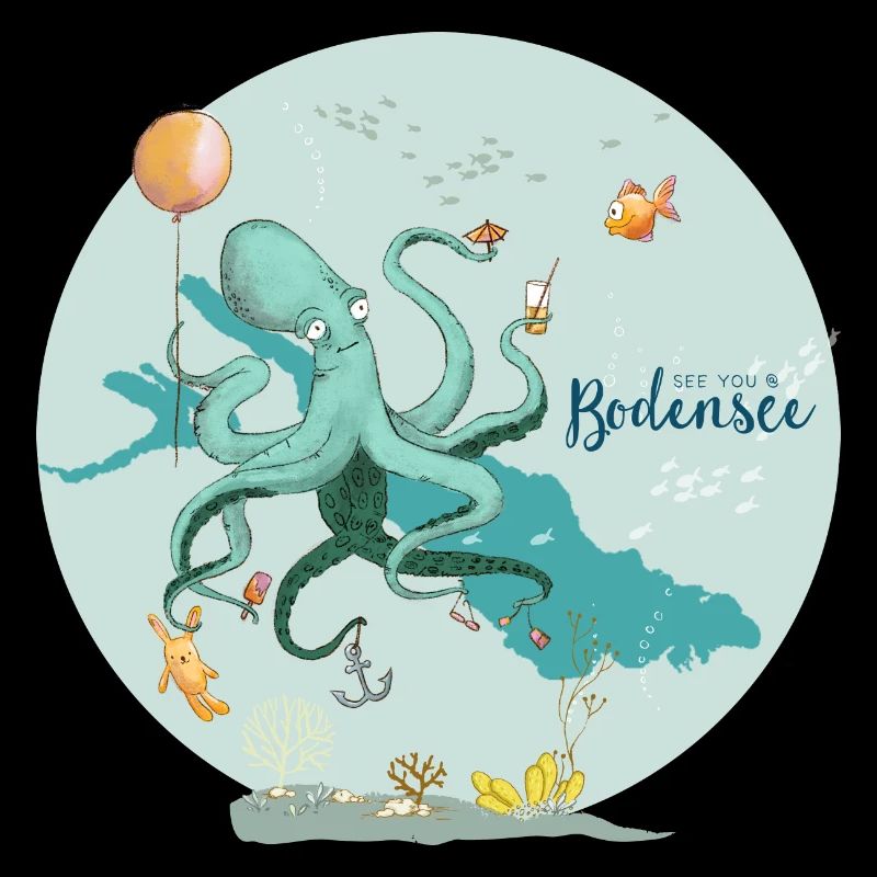 Bodensee-Party mit Oktopus
