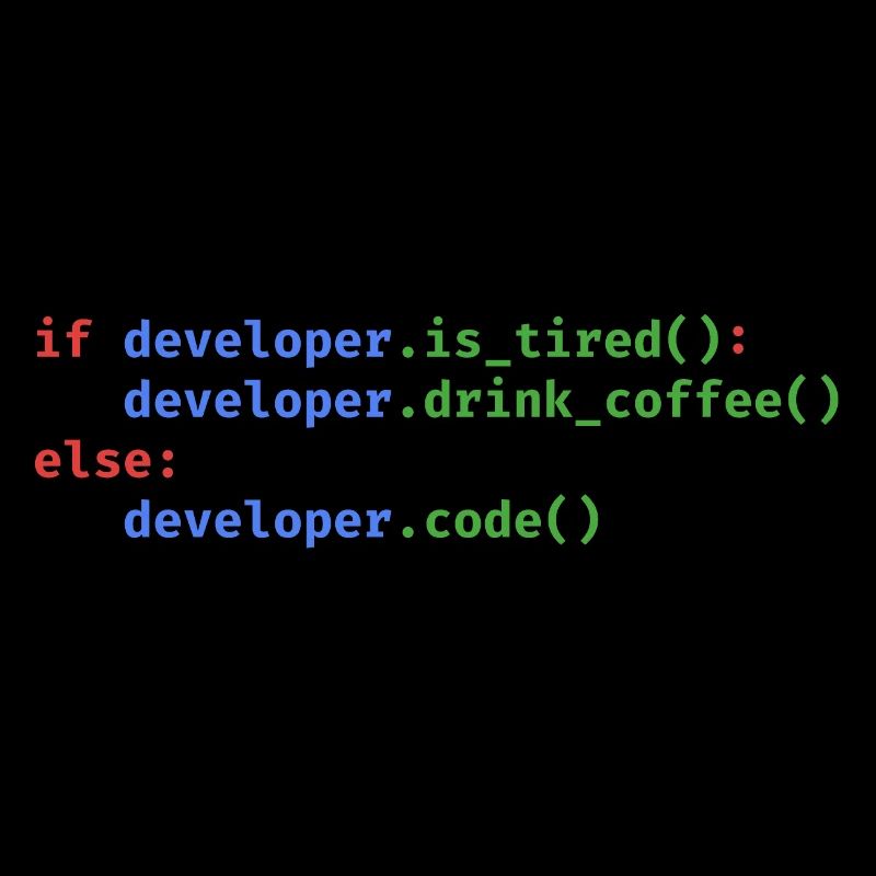 Code Python Programmation Café Fatigué Drôle