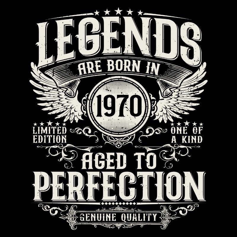 Né en 1970 Legends Cadeau d’anniversaire