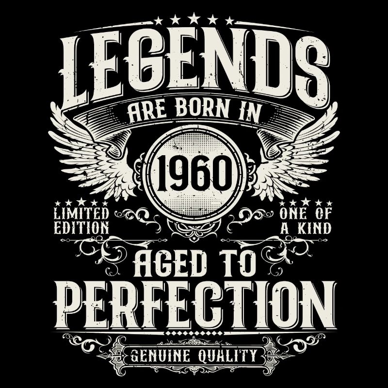 Né en 1960 Legends Cadeau d’anniversaire