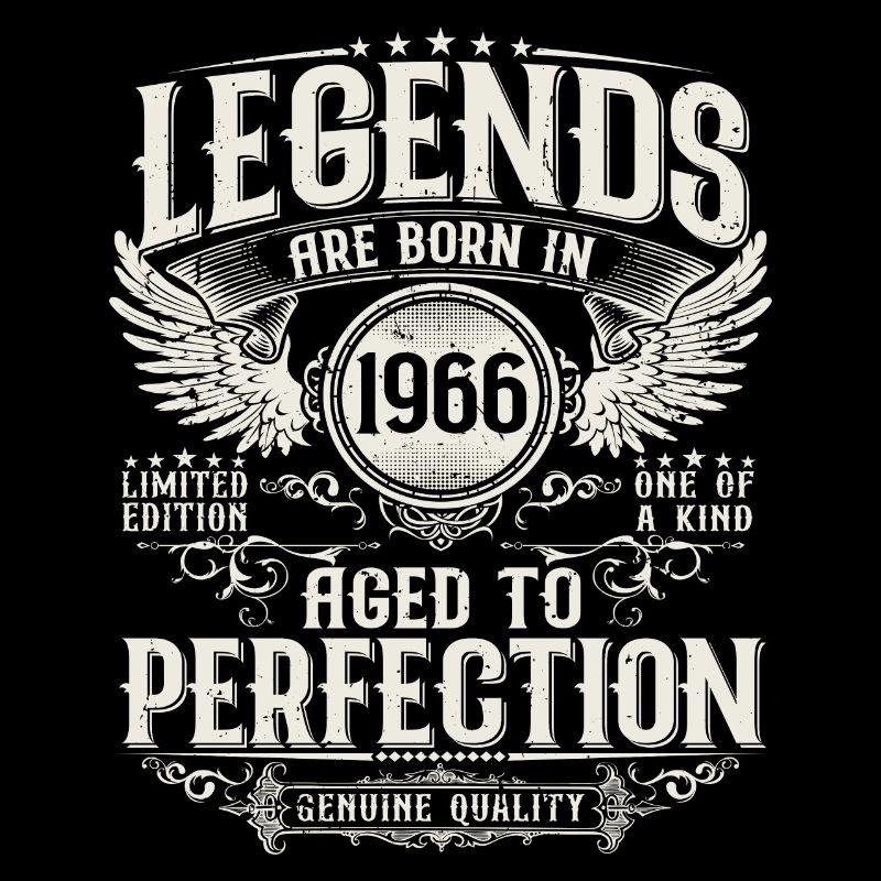 Né en 1966 Legends Cadeau d’anniversaire