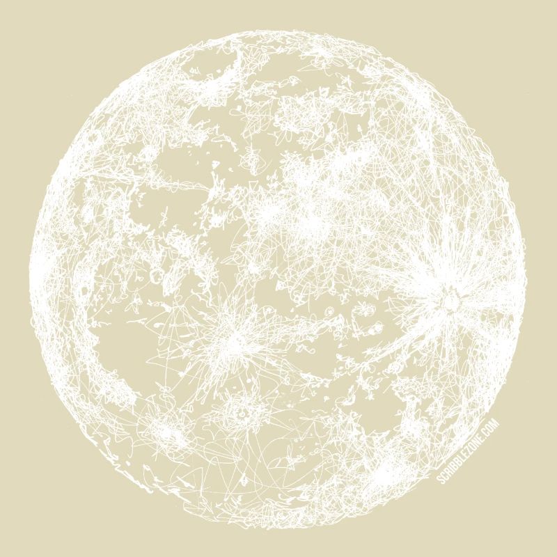 Scribbled Moon