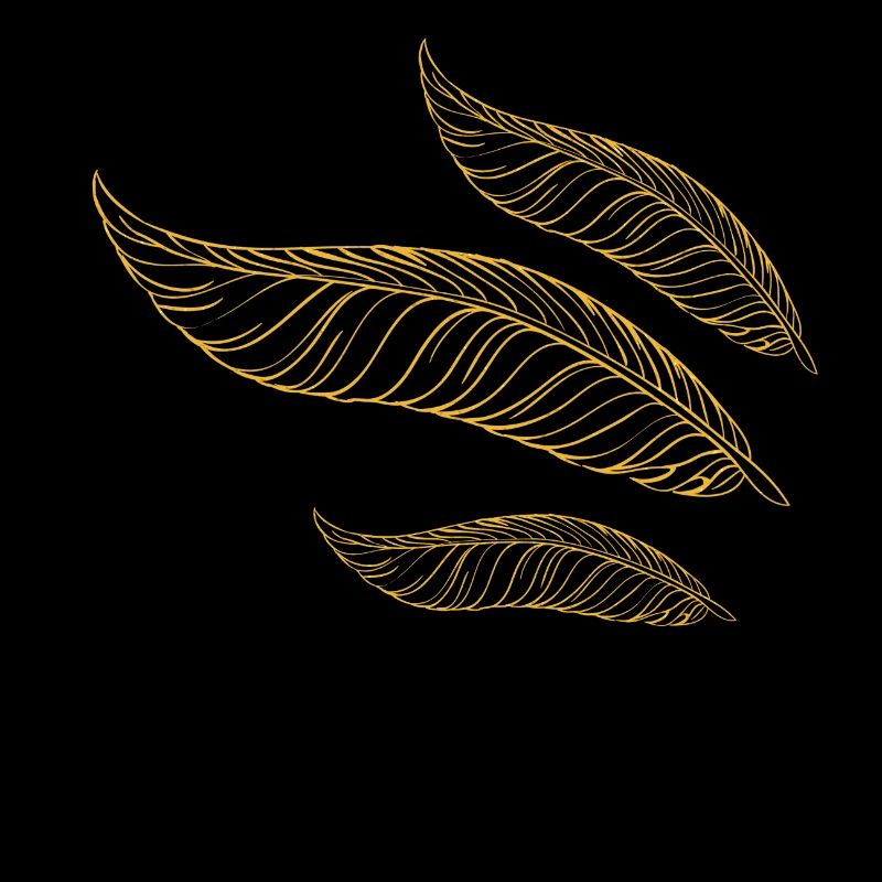 goldene Federn