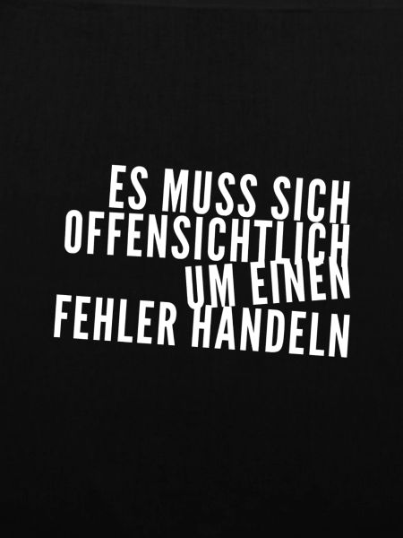 offensichtlich ein Fehler