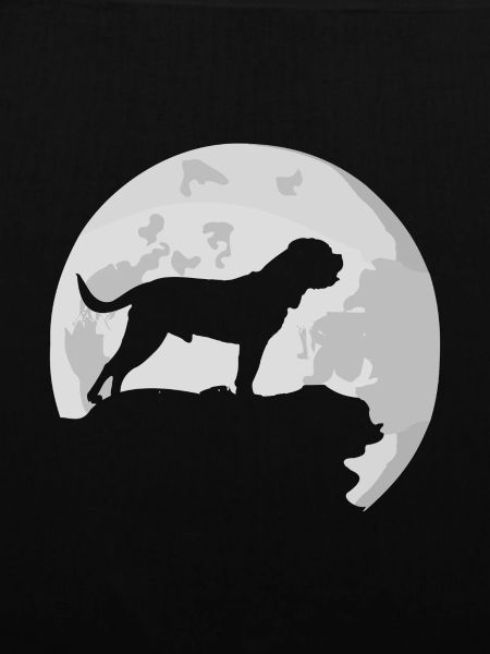 Mastiff moonlight moon silhouette
