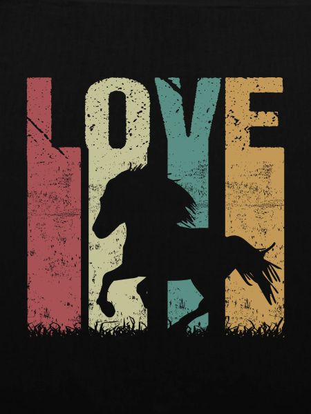 Icelandic Horse Retro Vintage Love
