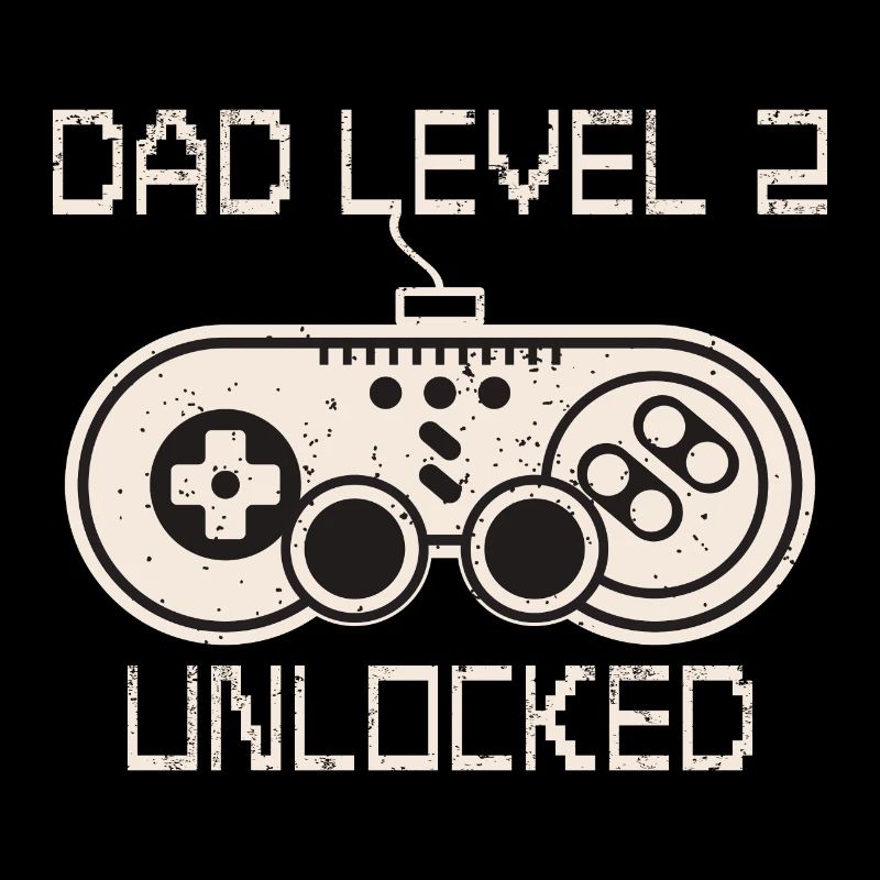 Dad Level 2 Unlocked Papa von Zwei Kinder