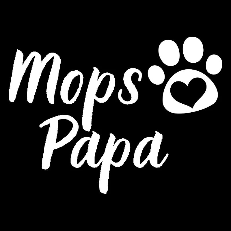 Haustier Mops Papa Hunde Vatertag Geschenk Mops