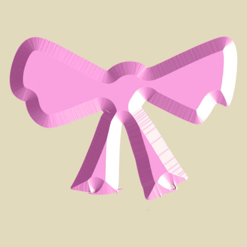 loop symbol fly pink shiny