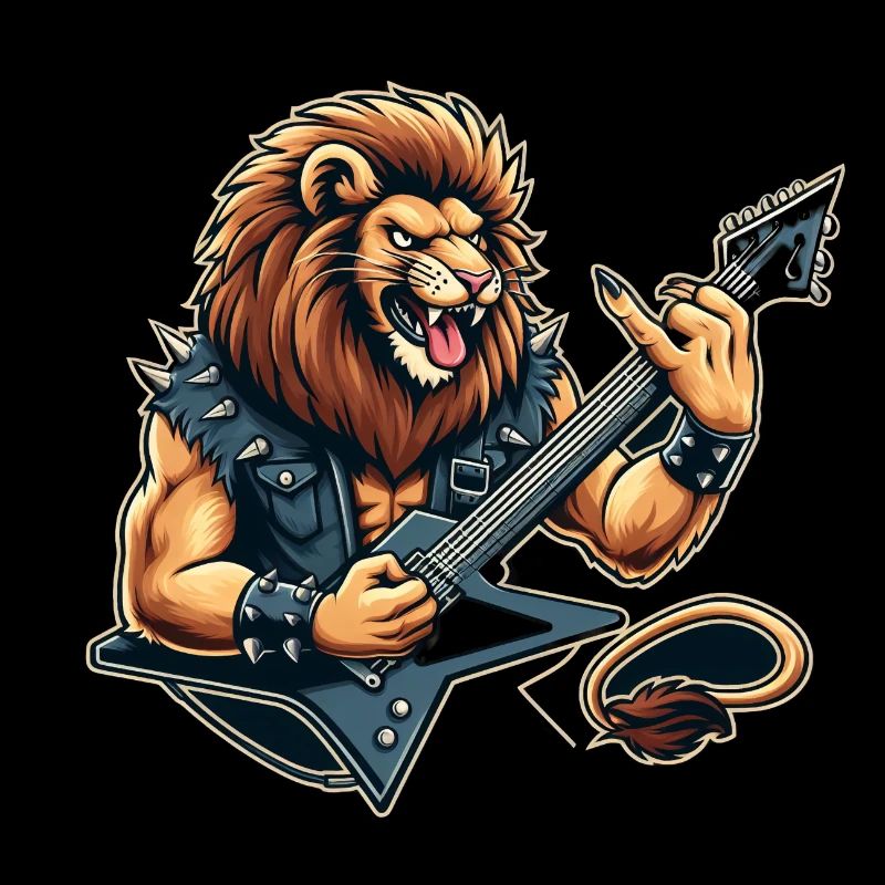 Rockender Löwe