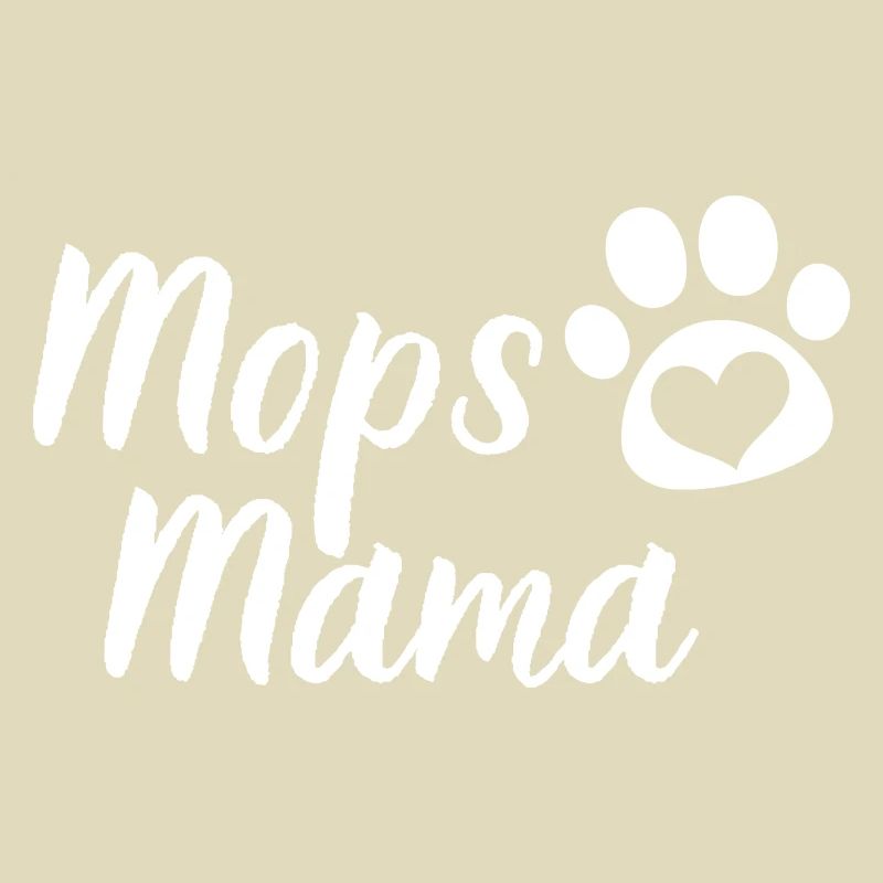 Mops Mama Hunde Muttertag Geschenk Haustier Mops