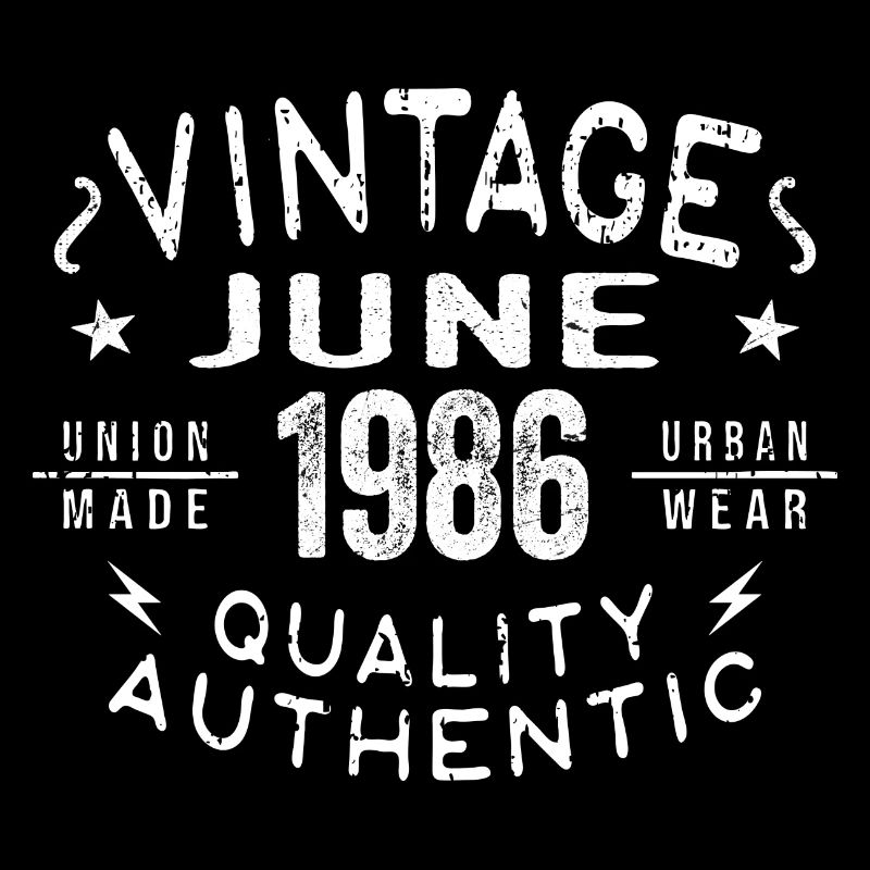 1986 Juni 1986 Jahrestag Juni 1986 Juni Geburtstag