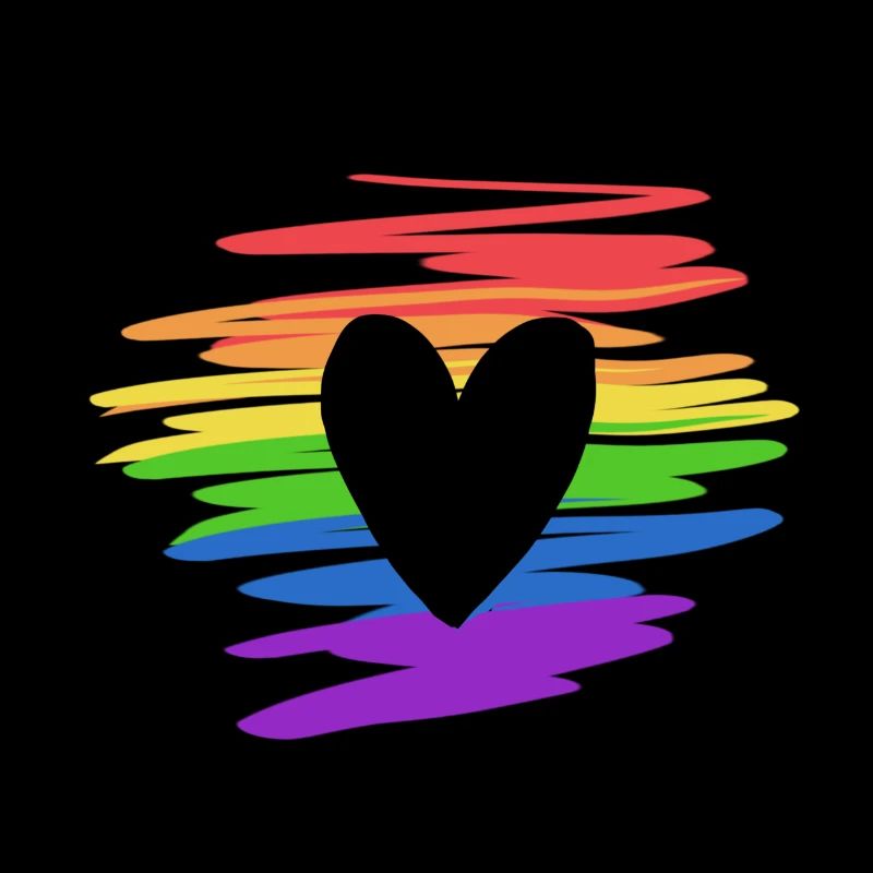 couleurs lgbt drapeau arc-en-ciel coeur amour