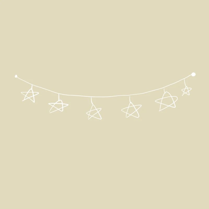 star symbol chain line string light chain