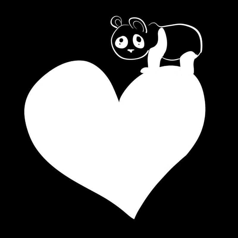 panda herz tierliebe bär