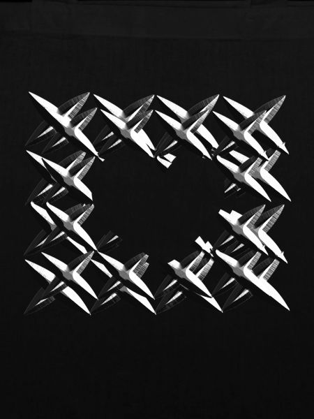 pattern cross net grey