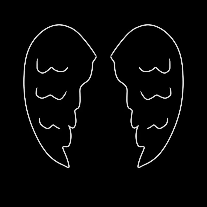 Two Wings Angel Symbol Devil