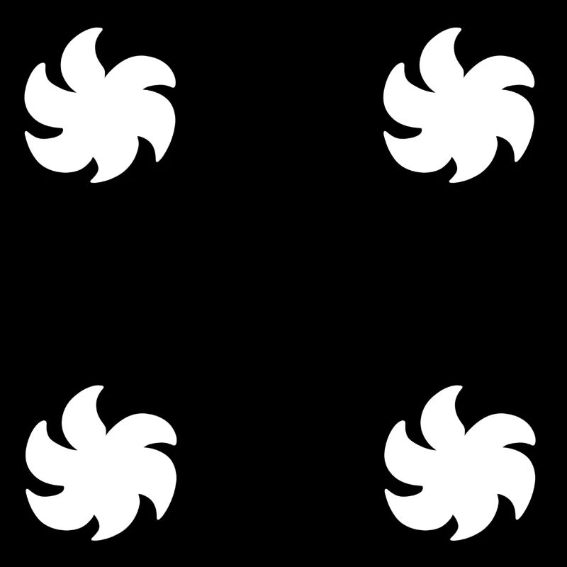 Symbole de symbole de forme de plante de fleur