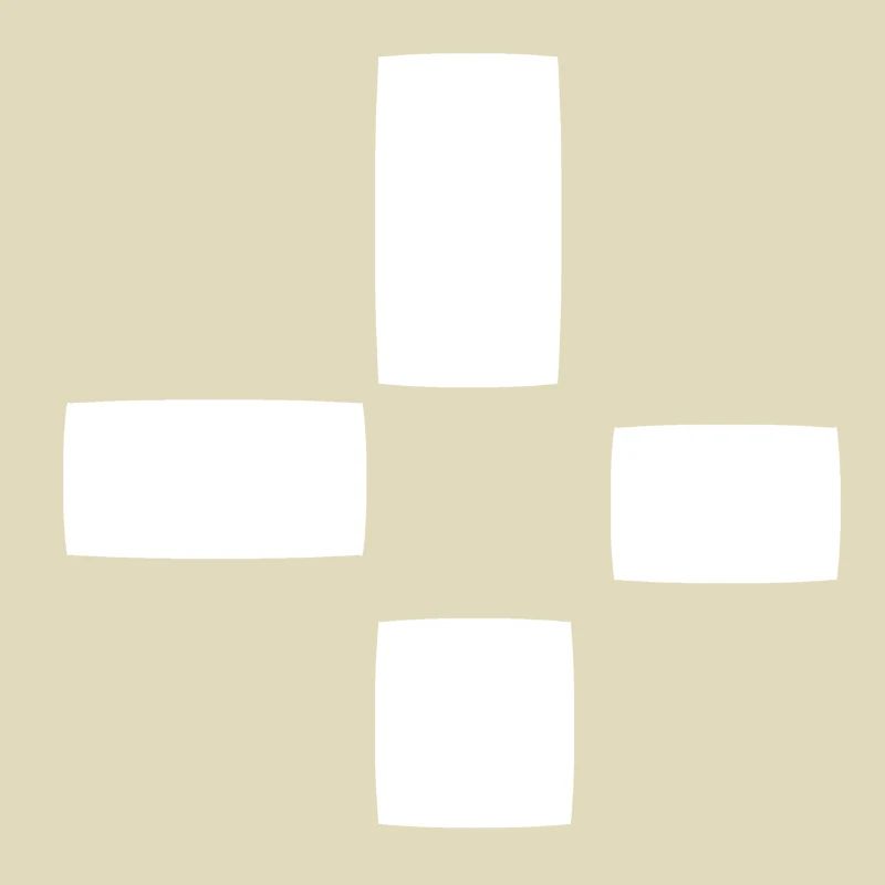 Square Pattern Four Shapes Shape