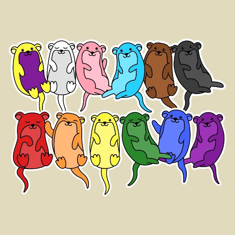 Pride Progress Flag Otter Equality