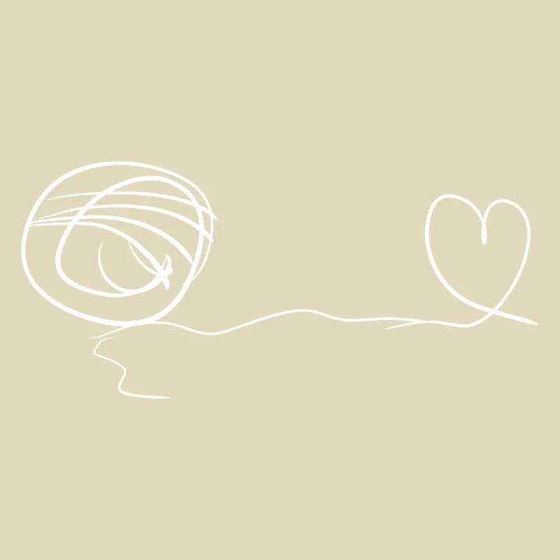 line thread heart love loop