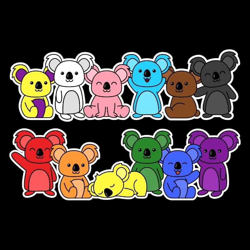 Pride Progress Flag Koala for Equality