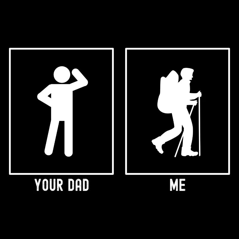 Ton père - moi - randonnée professionnelle