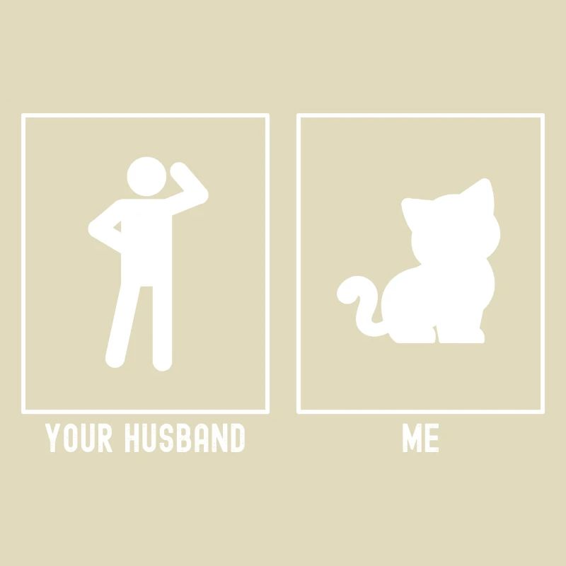 Son mari - moi - chat mignon