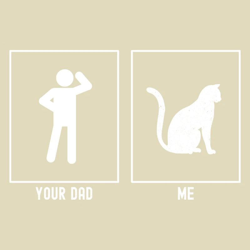 Your daddy - me - cat sit right