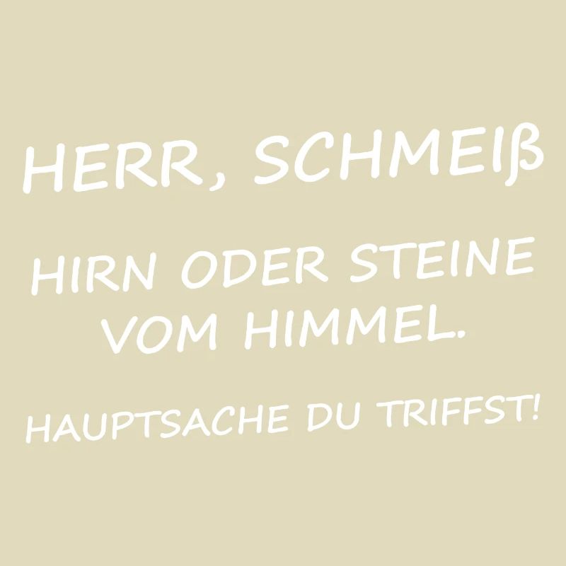 Herr, Schmeiß Hirn oder Steine vom Himmel