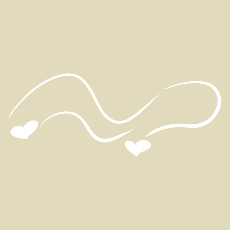 hearts pattern wave line curve