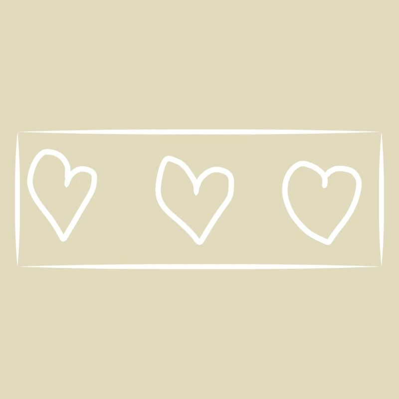 Three Hearts Heart Rectangle