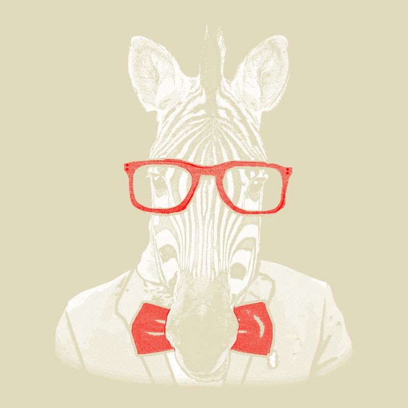 Hipster zebra