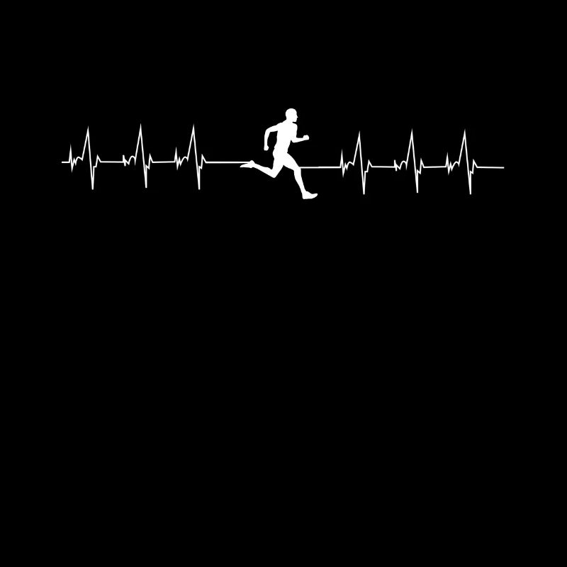 Runner's Heartbeat Läufer Herzschlag Geschenk