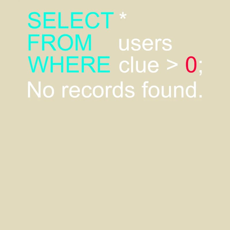 Database Data SQL Programmer Administration