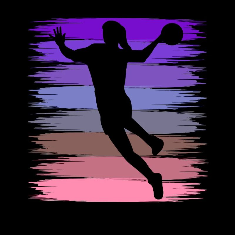 Echte Mädchen spielen Handball