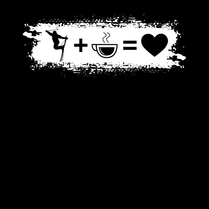 Grunge Rectangle - Heart - Coffee - Skiing -