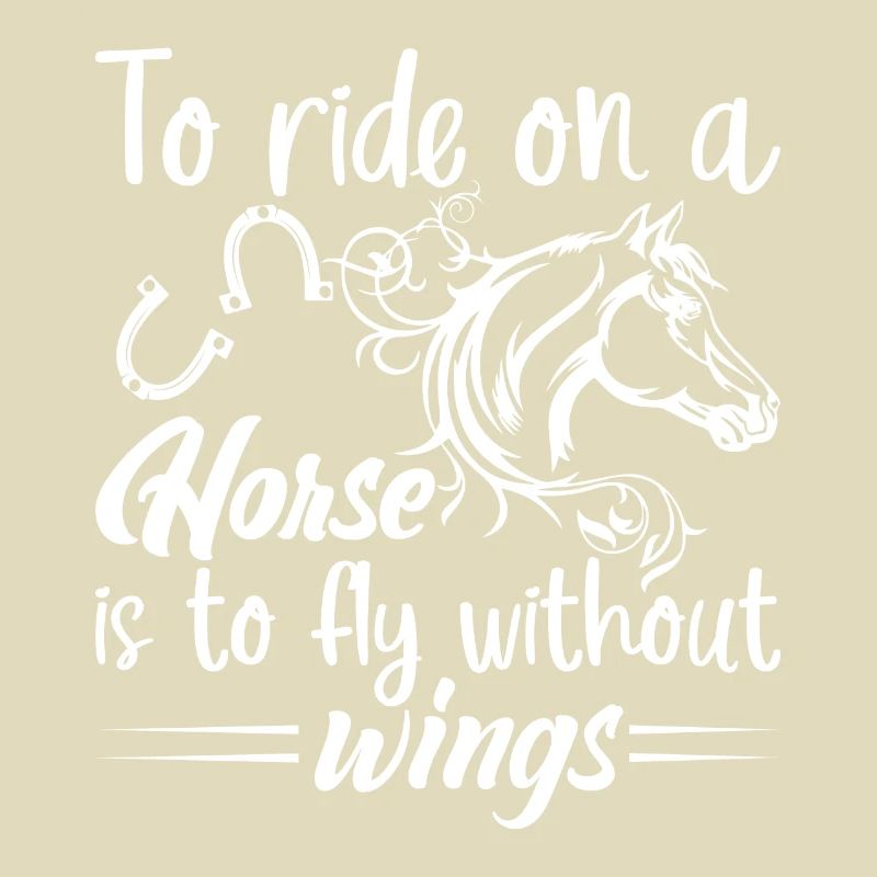 Monter à cheval, c’est comme monter sans ailes.