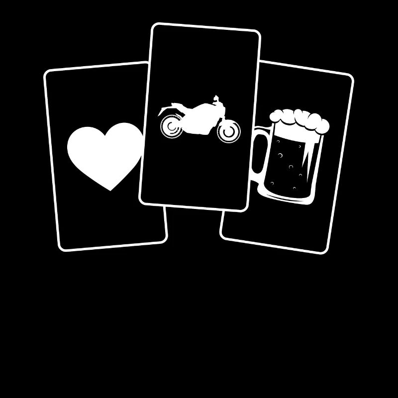 Herz - Bier - Motorrad -