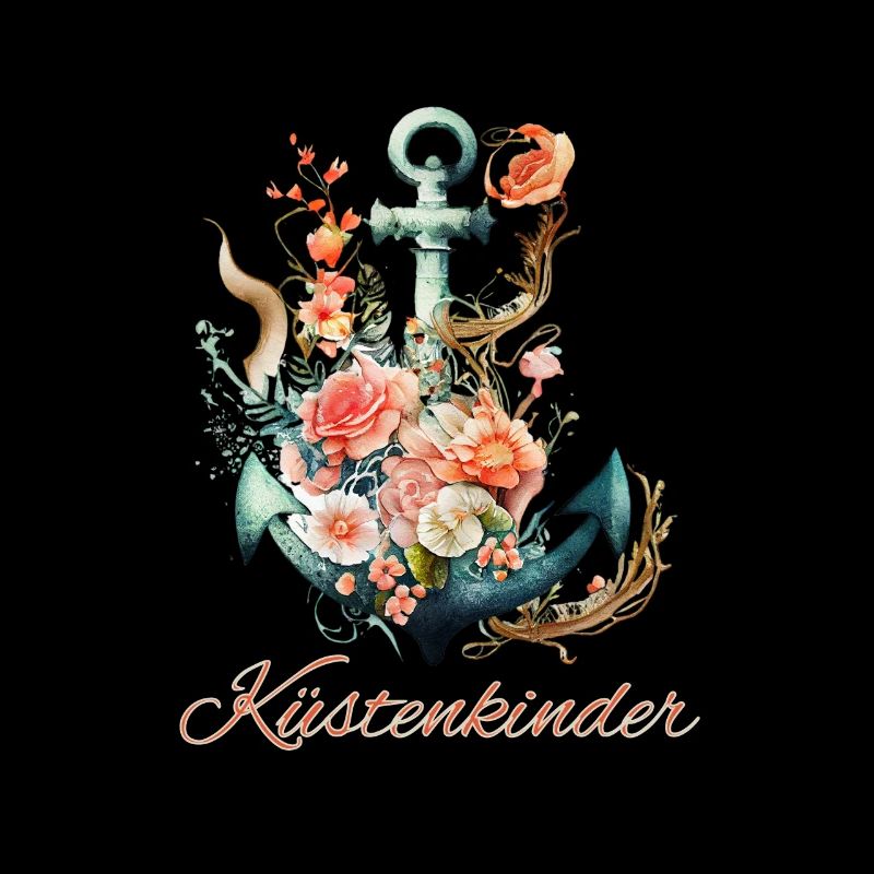 Küstenkinder-Anker mit Blumen