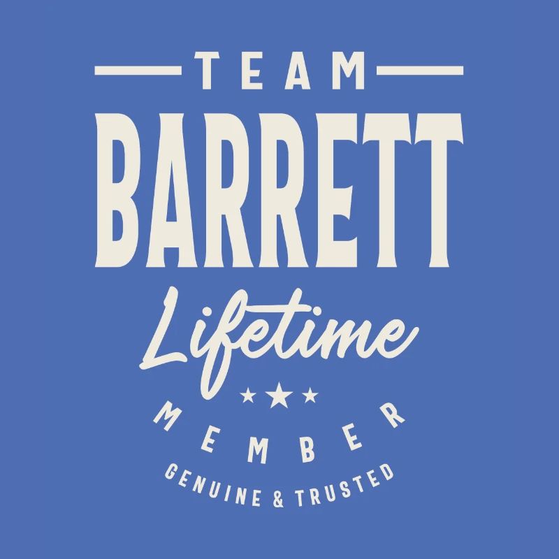 Team Barrett Lebenslanges Mitglied Barrett Name