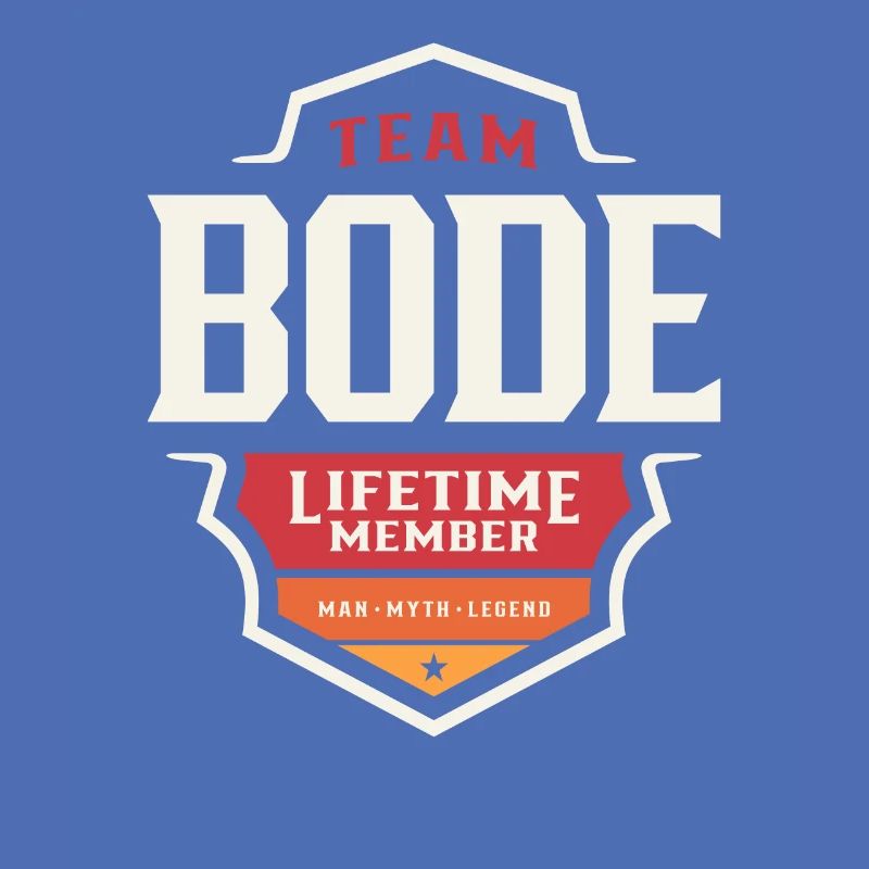 Team Bode Lebenslanges Mitglied Lustiger Name Bode