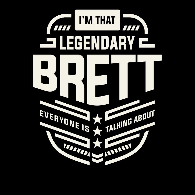 Legendärer Brett Personalisierter Name Brett