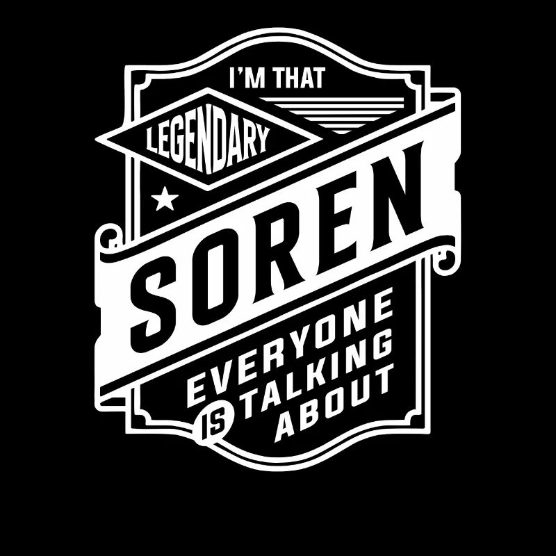 Legendary Soren Personalized Name Soren
