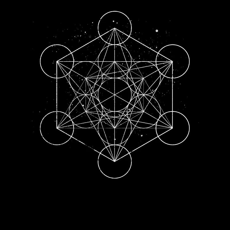 Heilige Geometrie Metatrons Cube Psychedelic Goa