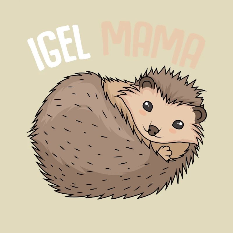 Igel Mama Mutter Muttertag Damen