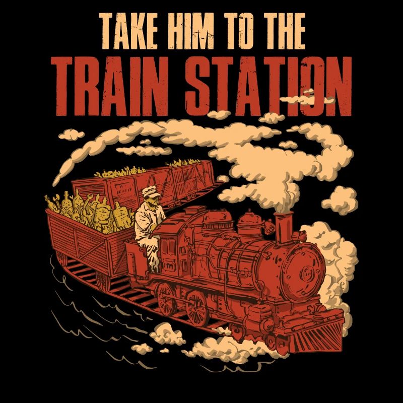 Take Him To The Train Station Train Gift