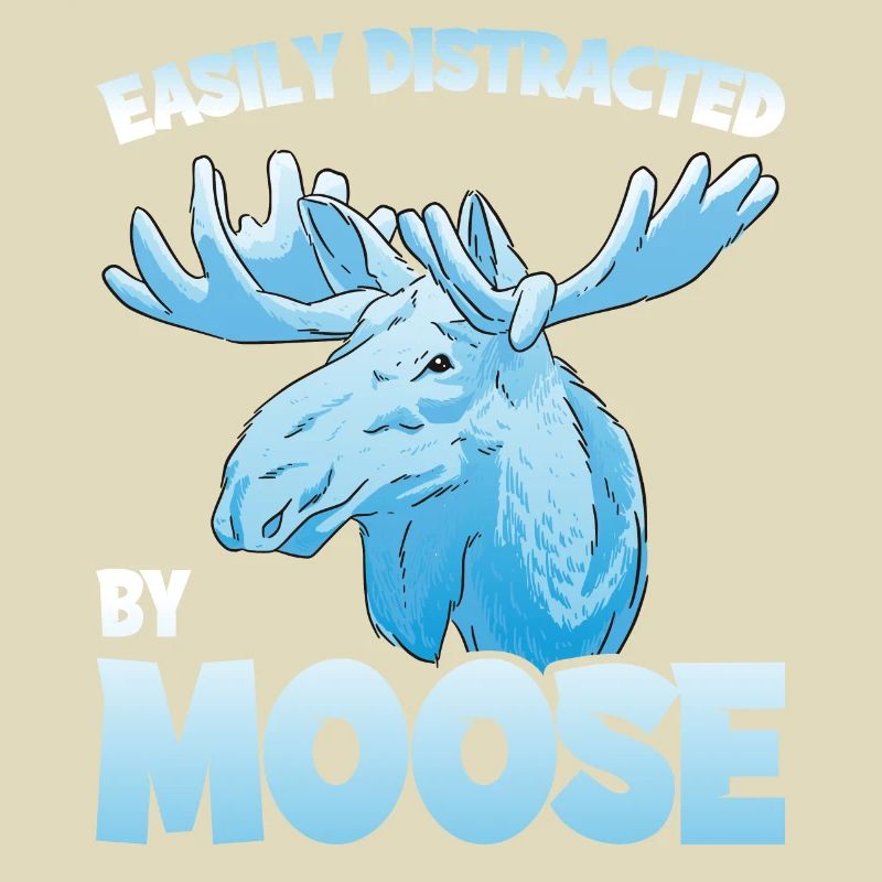 Easily Distracted By Moose Elch Geschenk